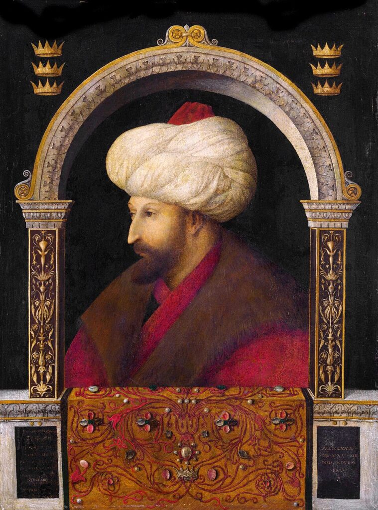 Portrait of Sultan Mehmet II by Gentile Bellini