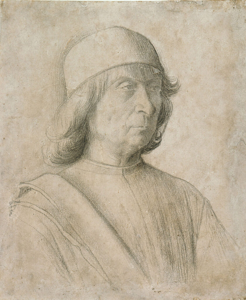 Self-portrait of Gentile Bellini, Venetian Renaissance artist, 15th century