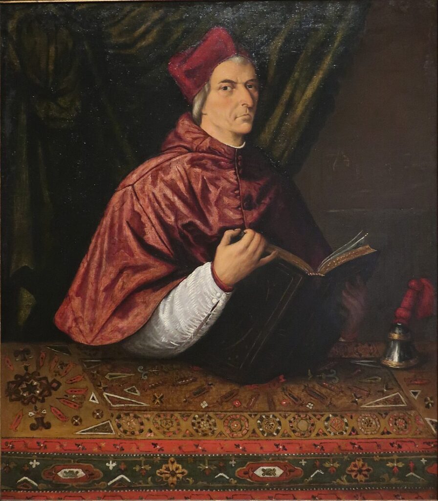 Portrait of Cardinal Domenico Grimani by Lorenzo Lotto, Venetian art collector