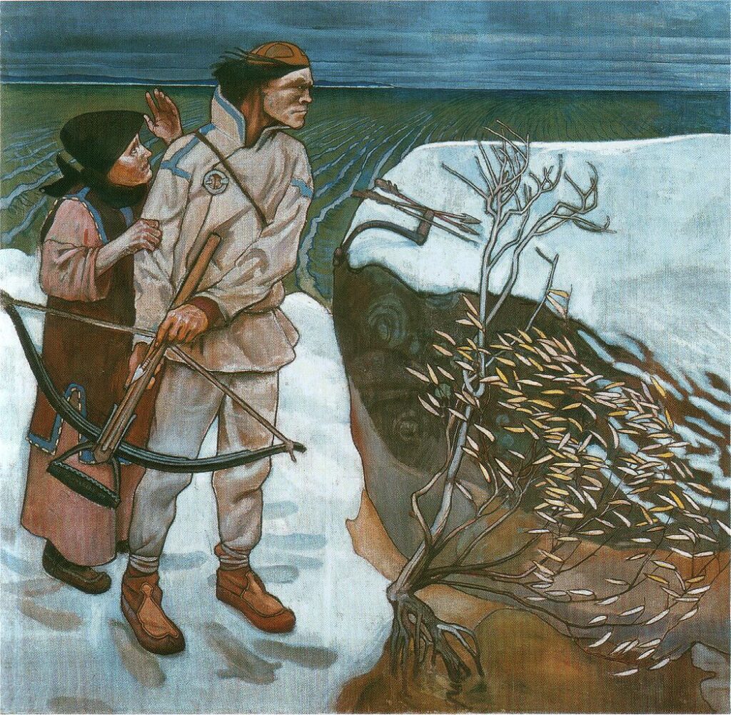 Joukahainen's Revenge, painting by Akseli Gallen-Kallela, The Kalevala poem