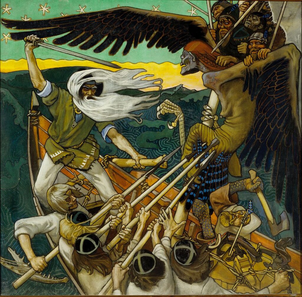 The Defense of the Sampo, painting by Akseli Gallen-Kallela, The Kalevala poem