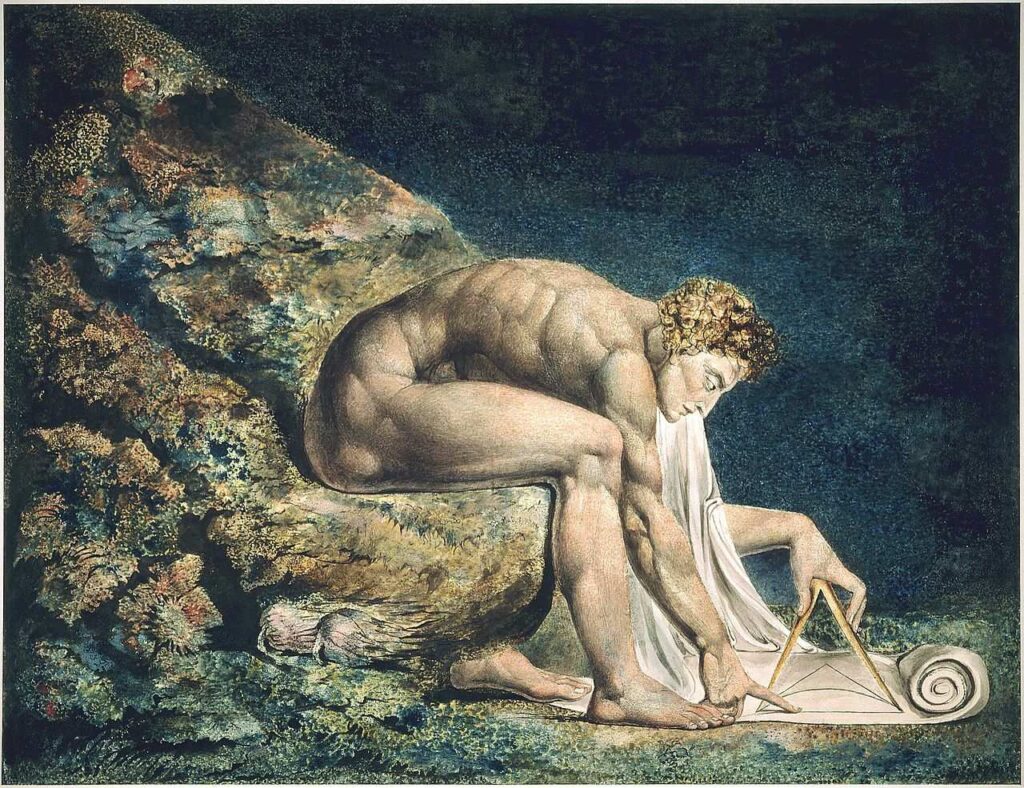 Newton by William Blake, Tate Britain, London, Symbolism in art