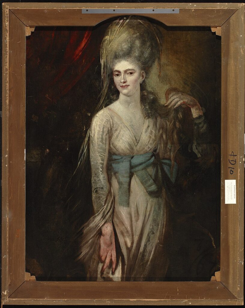 Portrait of a Lady by Henry Fuseli on the reverse of The Nightmare canvas