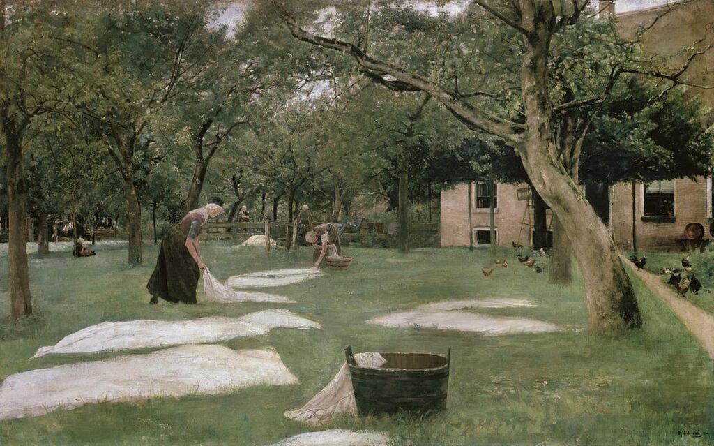 Image of the painting The Bleaching Ground by Max Liebermann