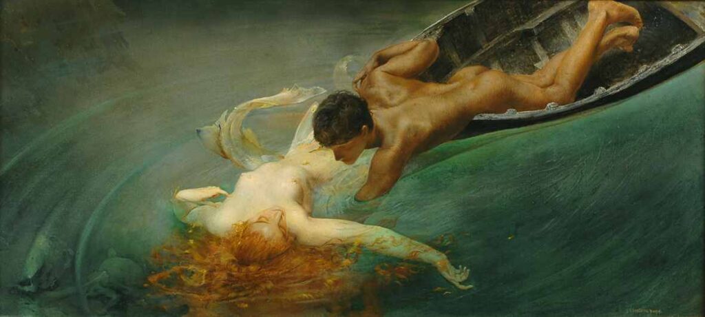 Giulio Aristide Sartorio’s painting La Sirena, 1893