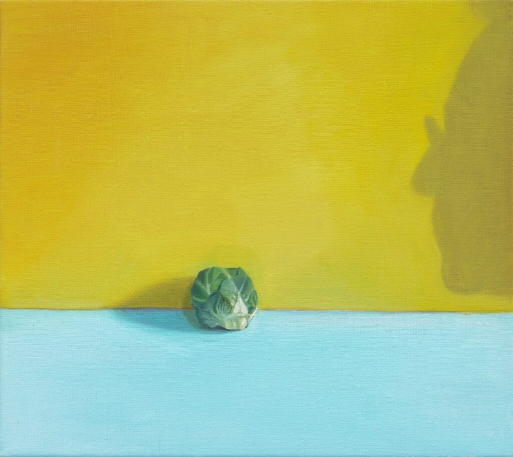 Allison Katz, Brussels Sprout (and Philip) No. 1, 2025