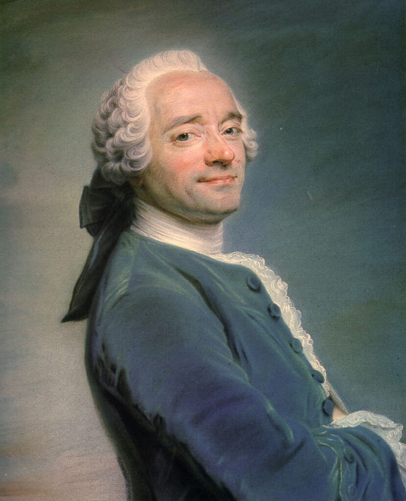 Maurice Quentin de La Tour, Self-Portrait with Frill, circa 1750, pastel on paper